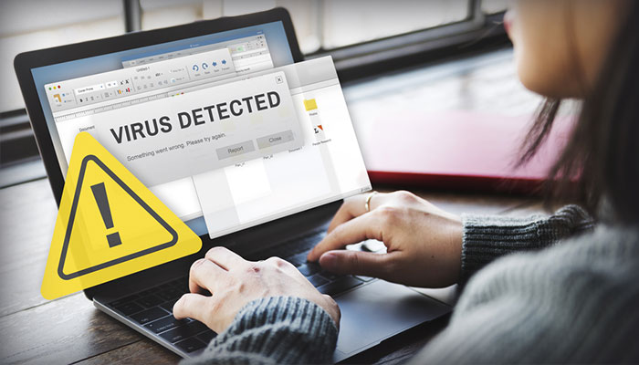 Virus inficeret computer
