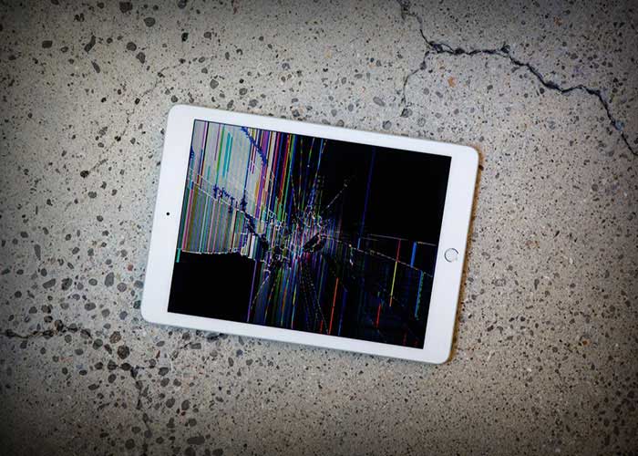 Ødelagt iPad skærm