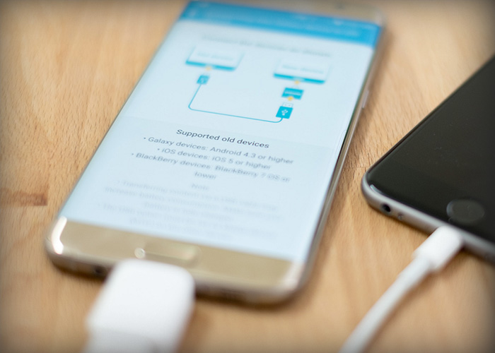 Samsung mobil tilsluttet USB til gendannelse